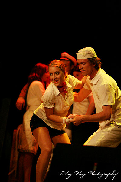 Lindy hop dancing. The musical Anything Goes at Grand. Copyright: Henrik Eriksson. The photo may not be used elsewhere without my permission.