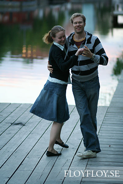 Swing dancing at the quayside in Uppsala. Copyright: Henrik Eriksson. The photo may not be published elsewhere without written permission.