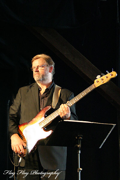 Christian Paulin (bass). Buba Jazz Band. Copyright: Henrik Eriksson. The photo may not be used elsewhere without my permission.