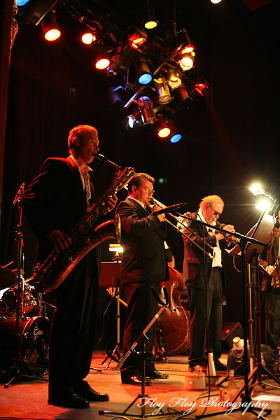 Anders Gahnold (saxophone), Bosse Broberg (trumpet). Swe-dukes at Grand. Copyright: Henrik Eriksson. The photo may not be published elsewhere without written permission.