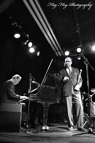 Ulf Johansson Werre (piano) and Antti Sarpila (clarinet) played at a concert at Katalin with the Swedish Swing Society. Copyright: Henrik Eriksson. The photo may not be used elsewhere without my permission.