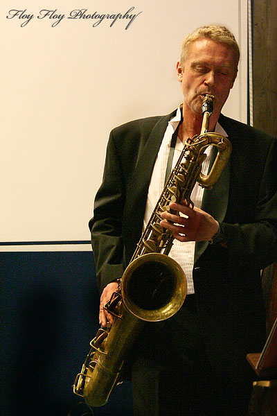 Anders Gahnold (baryton saxophone). Swe-Dukes at Grönvallsalen. Copyright: Henrik Eriksson. The photo may not be used elsewhere without my permission.