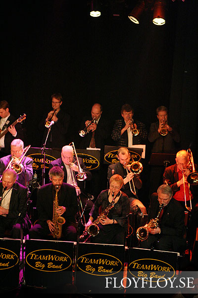 Teamwork Big Band, Uppsala. Copyright: Henrik Eriksson. www.floyfloy.se. The photo may not be published elsewhere without written permission.