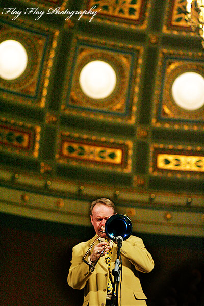 Ulf Johansson Werre (trombone). Uppsala University Jazz Orchestra. Copyright: Henrik Eriksson. The photo may not be used elsewhere without my permission.