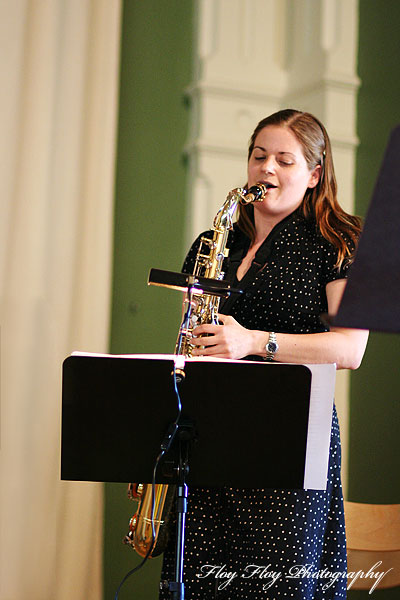 Camilla Wåhlin (saxophone). Uppsala University Jazz Orchestra. Copyright: Henrik Eriksson. The photo may not be published elsewhere without written permission.