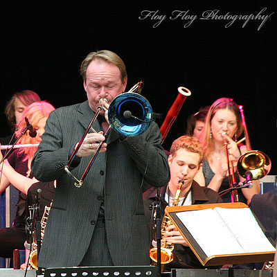 Ulf Johansson Werre with Skrapan Big Band. Copyright: Henrik Eriksson. The photo may not be published elsewhere without written permission.