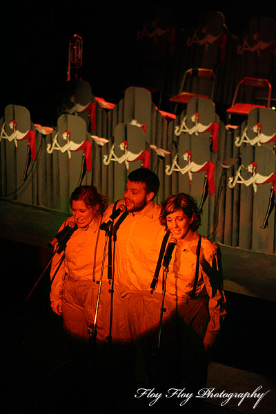 The number Me, Myself and I performed by Phontrattarne at Uppsala Winter Camp 2008. Copyright: Henrik Eriksson. The photo may not be used elsewhere without my permission.