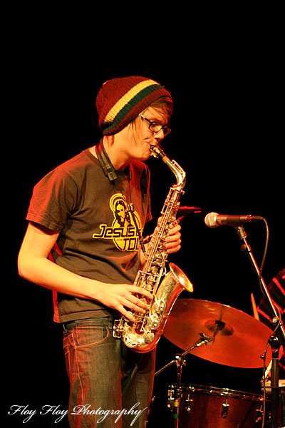 Johan Chistoffersson (saxophone), Johan Chistoffersson 4 at Youth Jazz Contest 2007. Copyright: Henrik Eriksson. The photo may not be published elsewhere without written permission.